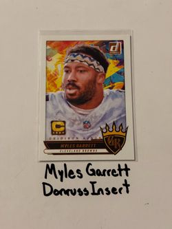 Myles Garrett Los Angeles Rams All-Pro DE Donruss Short Print Insert Card.