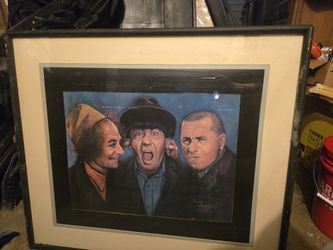 RARE Three Stoogies Signed Sally Evans 1981