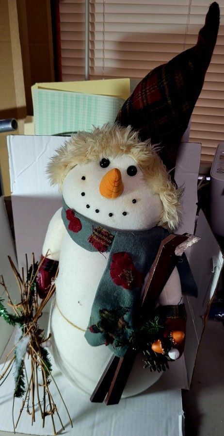 Christmas  PLUSH Snowman  22''a