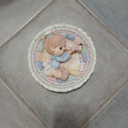 Precious Moments Baby Boy Plate