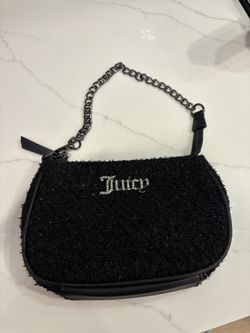 Juicy Couture Black Mini Shoulder Bag – Sparkle with Chain Strap