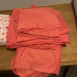 Coral Orange Sheets