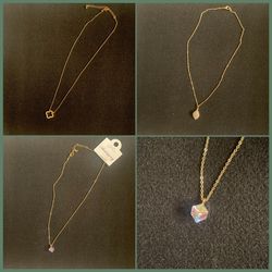 Korean Fashion Jewelry Slim Chain Pendant Necklace 103 Pieces 