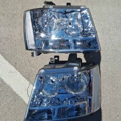 07-14 Chevy Tahoe Suburban Avalanche Headlights Faros Calaveras Micas Luces Lamps 