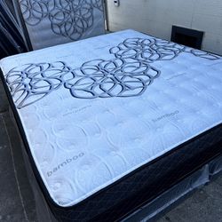 King Size Mattress Pillow Top New 12”