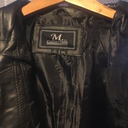 LEATHER LAMB JACKET SIZE 3XL NEW