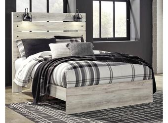 Ashley’s queen bed frame, bed box, queen 10” mattress