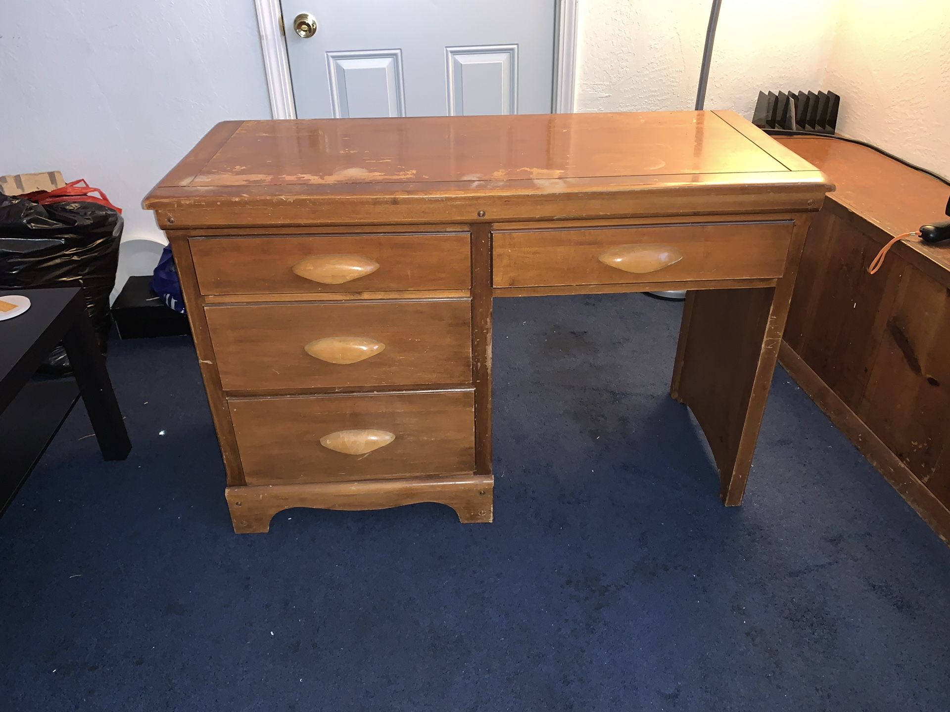 Small wood desk