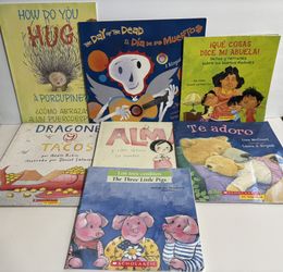 Lot of 7 Spanish & Bilingual Children's Books