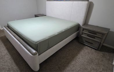 Beautiful beige bed