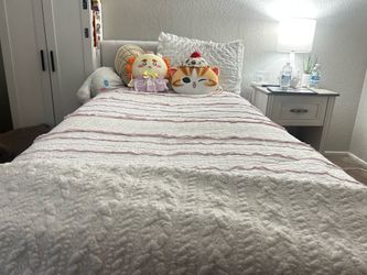 Twin bed frame everything included mattress, etc