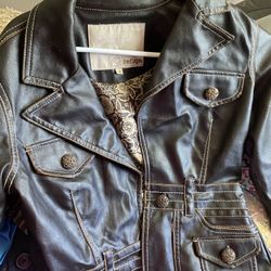 Vegan Leather Jacket Size Med/ Small 