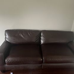Dark Brown Two Seater Couch