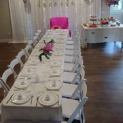 Small Event Party Chairs Tables Covers