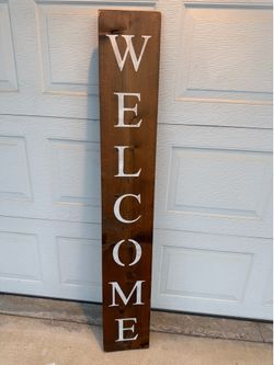 Welcome door sign