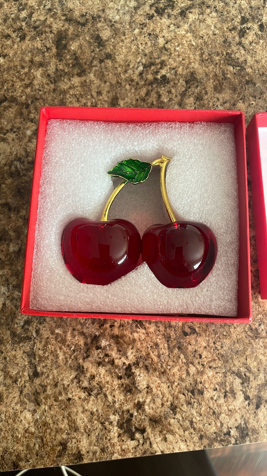 Beautiful Glass Cherries Kitchen Decor
