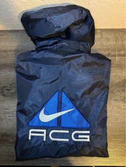 Vintage 90s Nike ACG Big Logo Windbreaker/Hardshell Jacket | SZ: XL