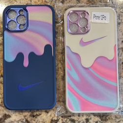 Nike iPhone 12 / Pro Silicone Case - Psychedelic Swoosh