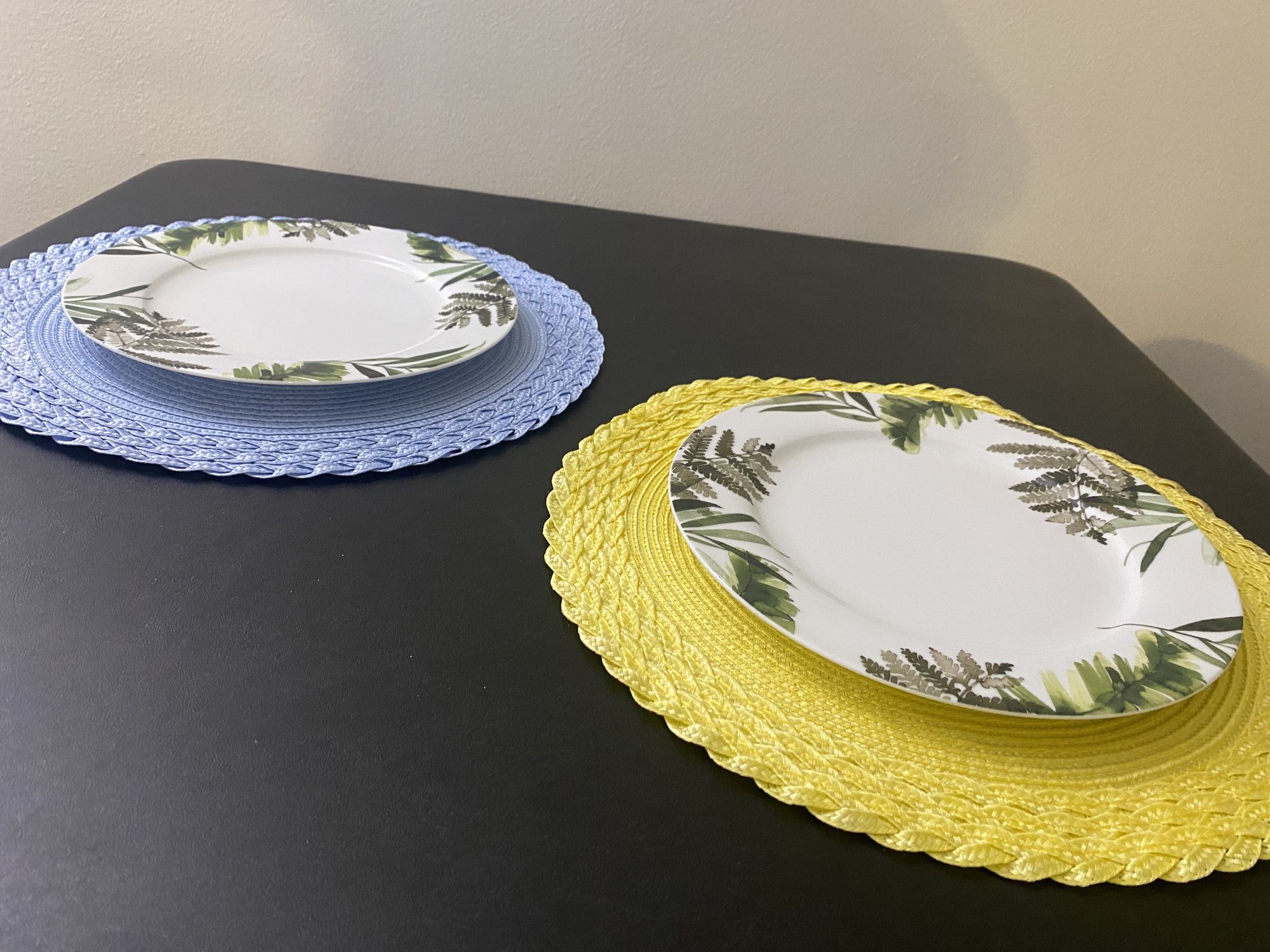 $1 Each Plates Mats.