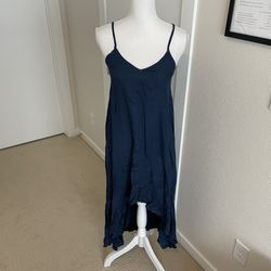 BOHO ME Collection Navy Blue High Low Dress, S