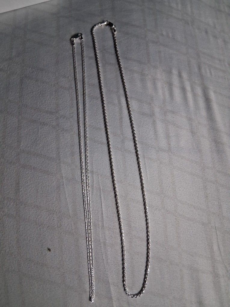 Little Silver Necklace for a Little Girl 