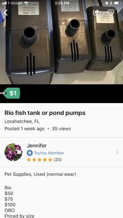 Pond or fish tank pumps