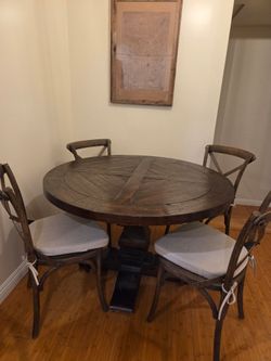 Restoration Hardware Round Dining Table