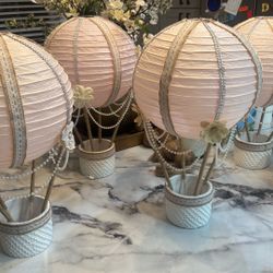 4 Pink Centerpieces 