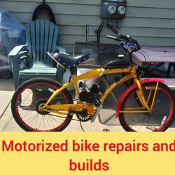 MOTORIZED BIKE BUILDS AN REPAIRS