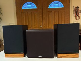 INTAGE PINNACLE SET OF 2 LOUDSPEAKERS AND SUBWOOFER