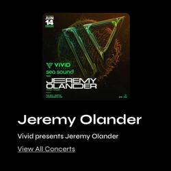 Jeremy Olander Hiyu Boat 2 Tickets
