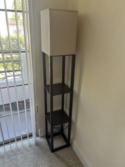 2 shelf floor lamp