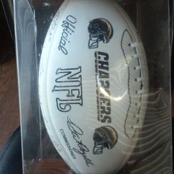 Rare Autographed Chargers collectible Football
