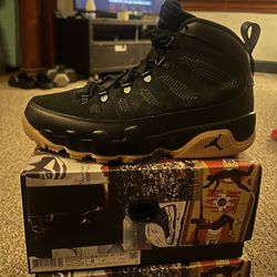 Jordan 9 Retro NRG Boot Black Gum size 8