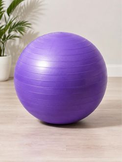 Purple Pilates Ring Exercise Circle + Resistance Bands Set