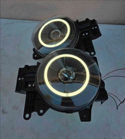 07-14 Toyota FJ Cruiser LED DRL Projector Headlights Luces Focos Micas Faros Faroles Headlamps