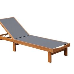 Wooden Chaise Lounge Chair