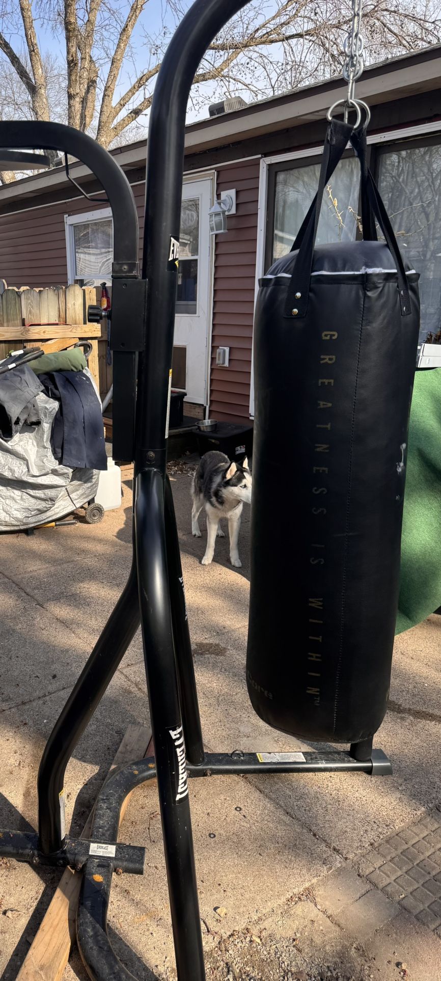 Everlast punching bag and speed bag PICK UP IN LAKE ELMO MN 55042