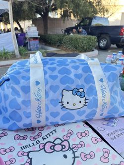 Sky Blue Hello Kitty Gym/Travel bag
