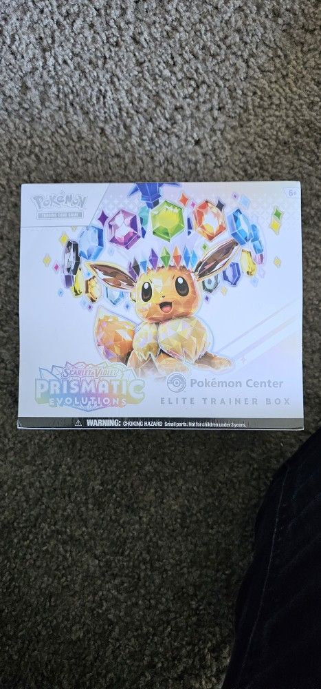 Prismatic Evolutions Elite Trainer Box Pokemon Center Exclusive