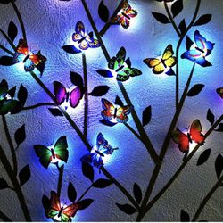 Butterfly Light Butterfly Wall Stickers for Bedrooms 3D Butterfly Night Light Up Butterflies Sticker Wall Art Decorations, Wall Stickers for Wall Deco