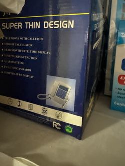Vintage Super Thin Design Corded Telephone, brand new in the original box