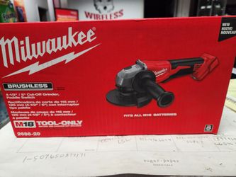 Milwaukee M18 Cordless 4-1/2" grinder