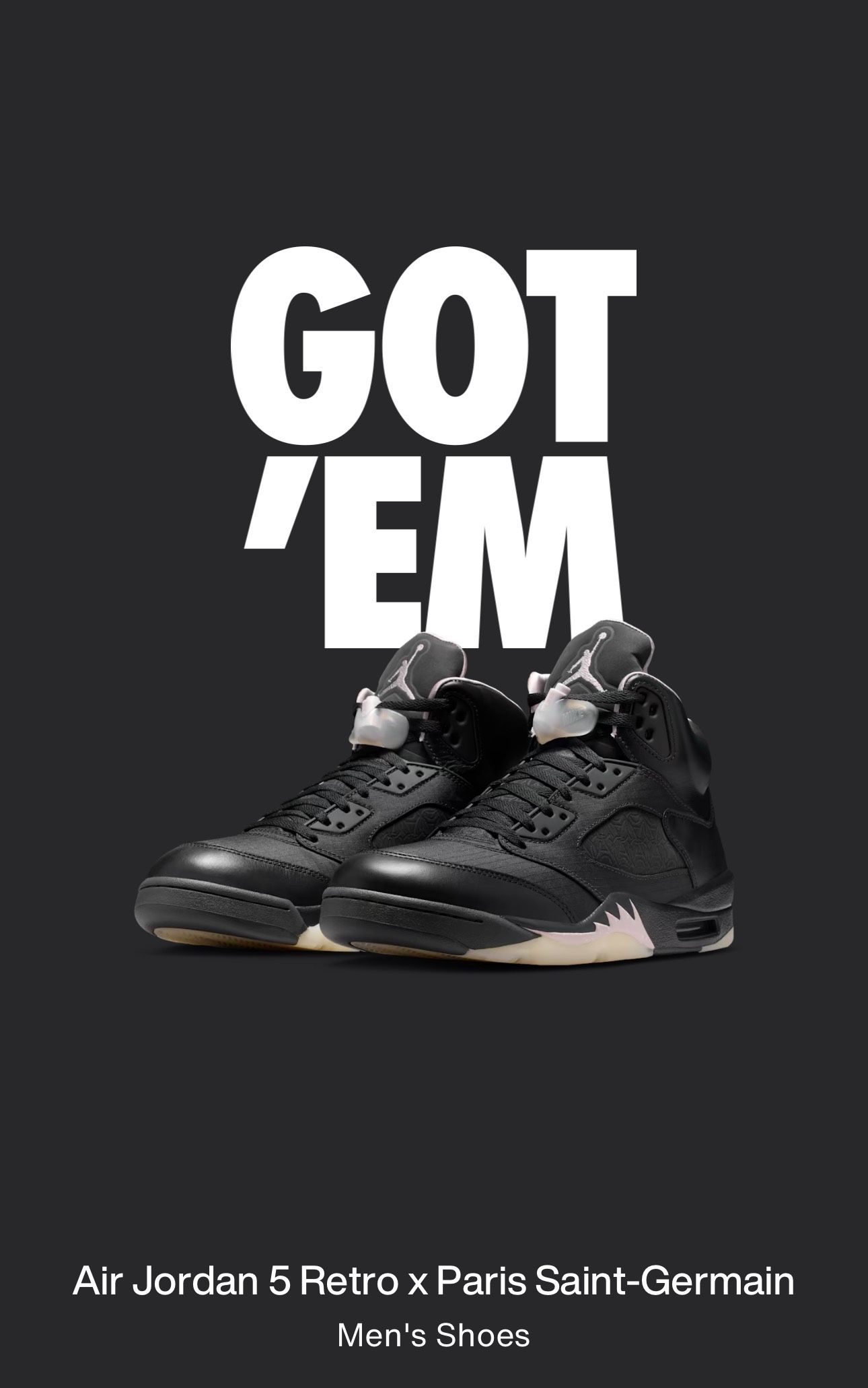 Jordan 5 “PSG” Size 12.5 Men’s