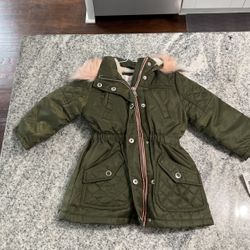 Toddler Girls Winter Coat With Hood 24 Months 