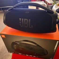 JBL Boombox 3 Wi-Fi + Bluetooth 5.3 Portable Bluetooth Speaker | Massive Bass | 24-Hour Battery | JBL Original Pro Sound