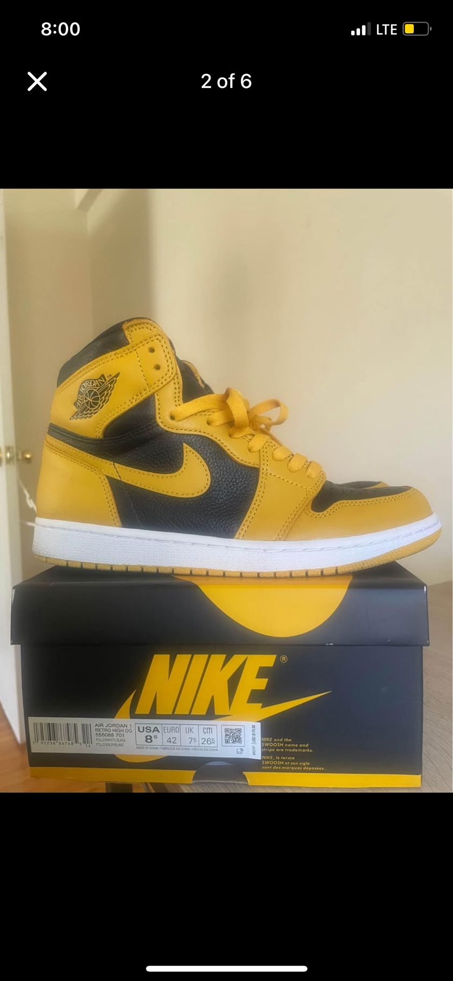 Jordan 1’s Size 8.5