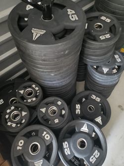 Rubber Coated Grip Plates Olympic Weights