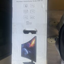 Gaming Monitor It’s A Dell 34 Inch Curve Gaming Monitor With 144 Hurts