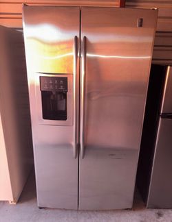 GE Stainless Steel Refrigerator And Freezer